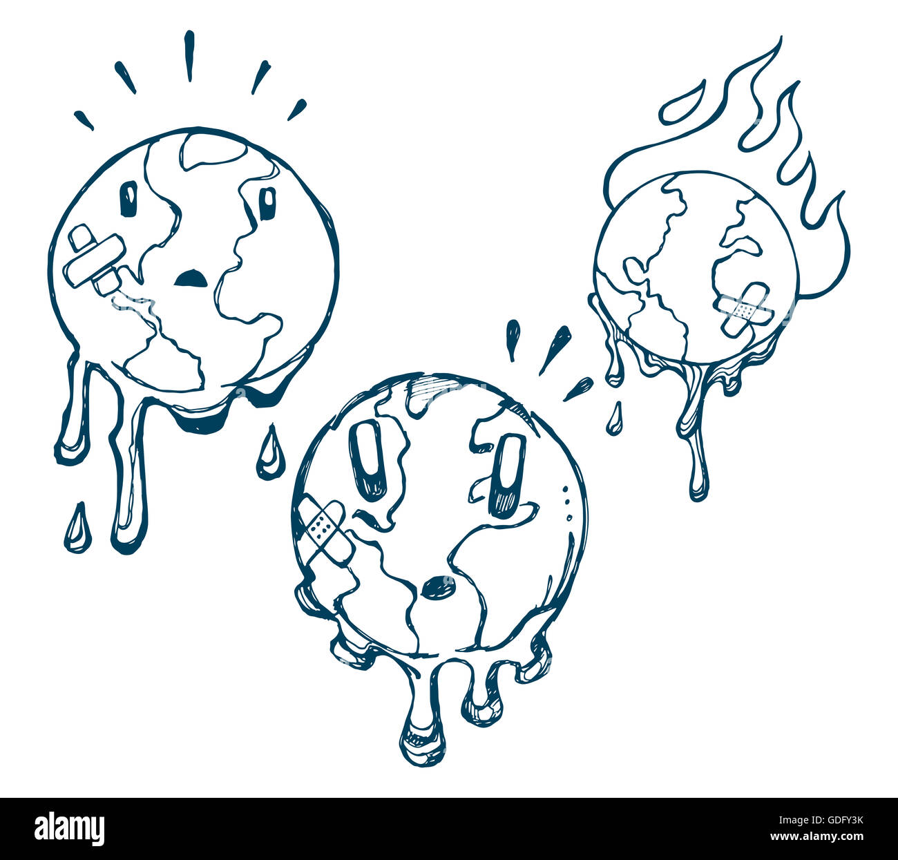 Planete Terre Dessin Banque D Image Et Photos Alamy