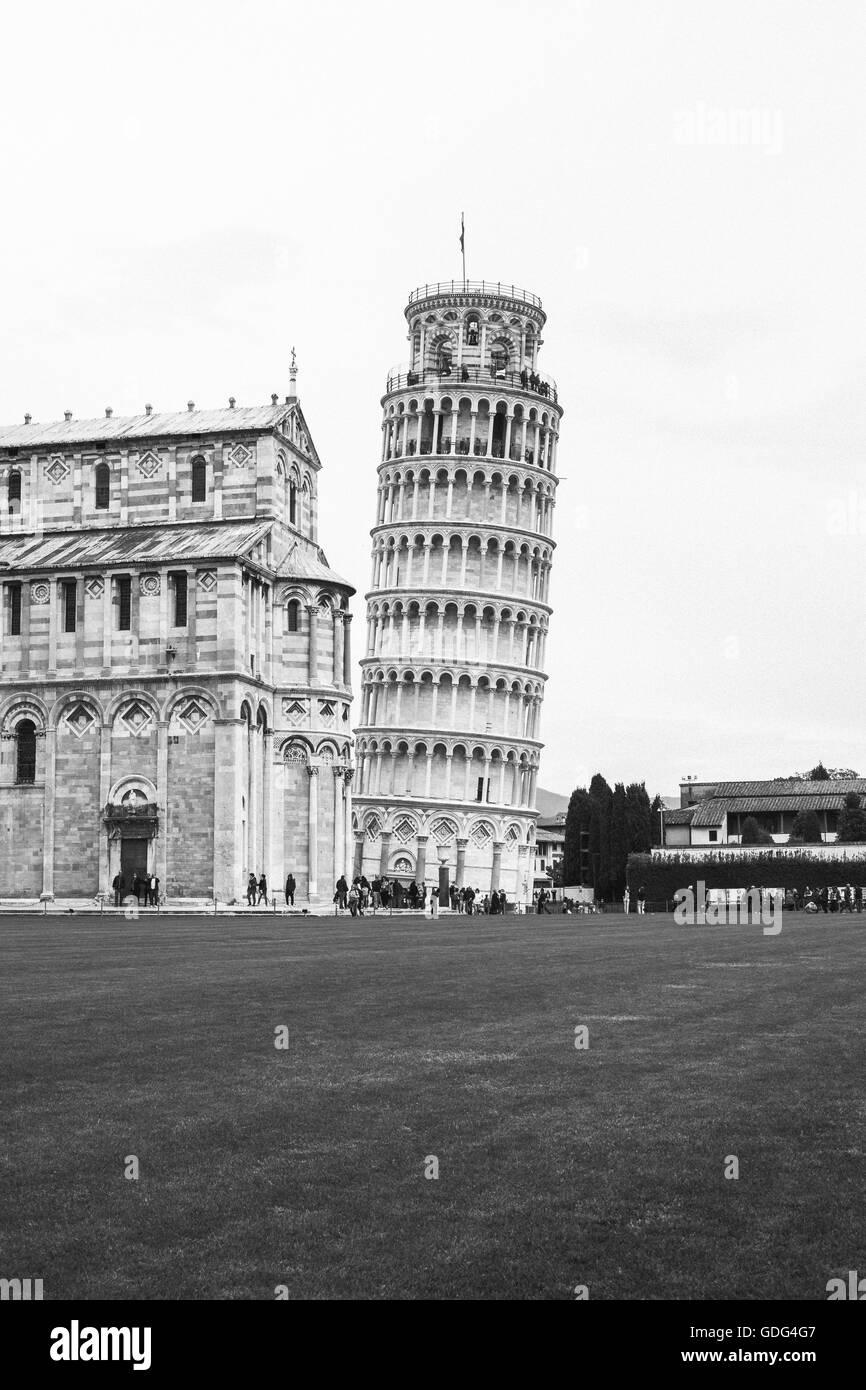 La tour penchée de Pise, Toscane, Italie Banque D'Images