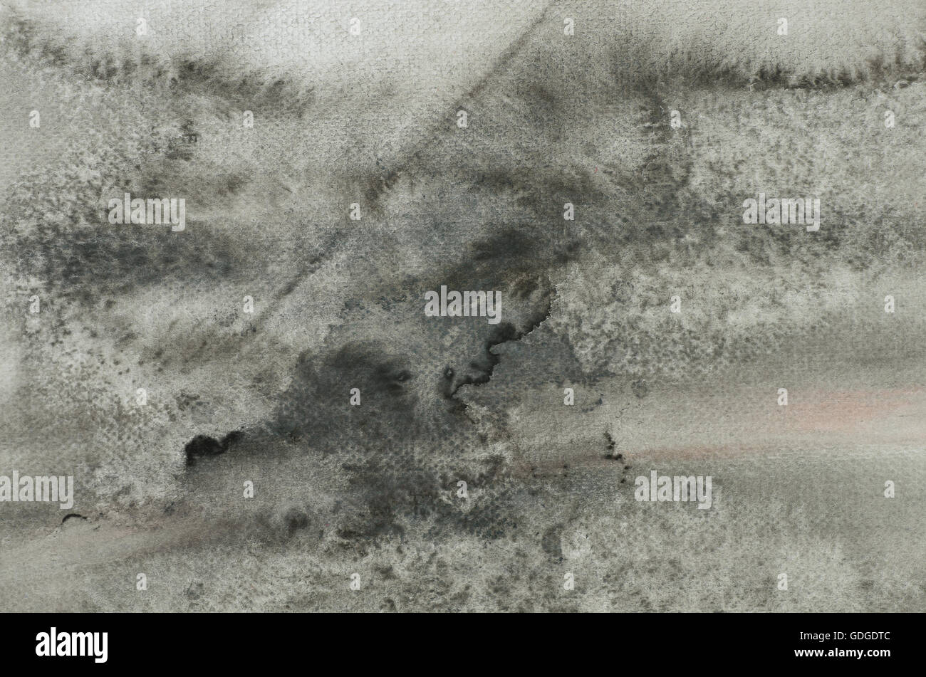 Aquarelle sur papier peint gris texture d'arrière-plan Banque D'Images