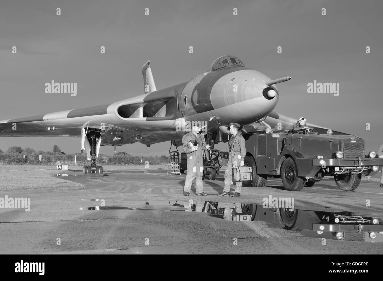 Avro Vulcan B2 XM655, Wellesbourne, Banque D'Images