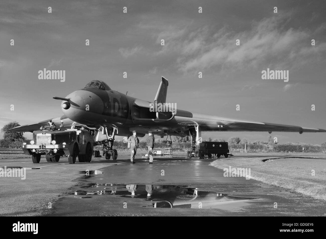 Avro Vulcan B2 XM655, Wellesbourne, Banque D'Images