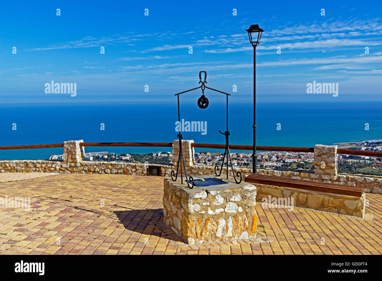 Ermita de Santa Lucia I Sant Benet,Panorama,lanterne Banque D'Images