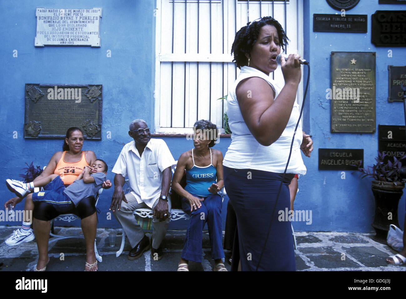 La casa del Musica dans la ville de Matanzas à Cuba dans la mer des Caraïbes. Banque D'Images