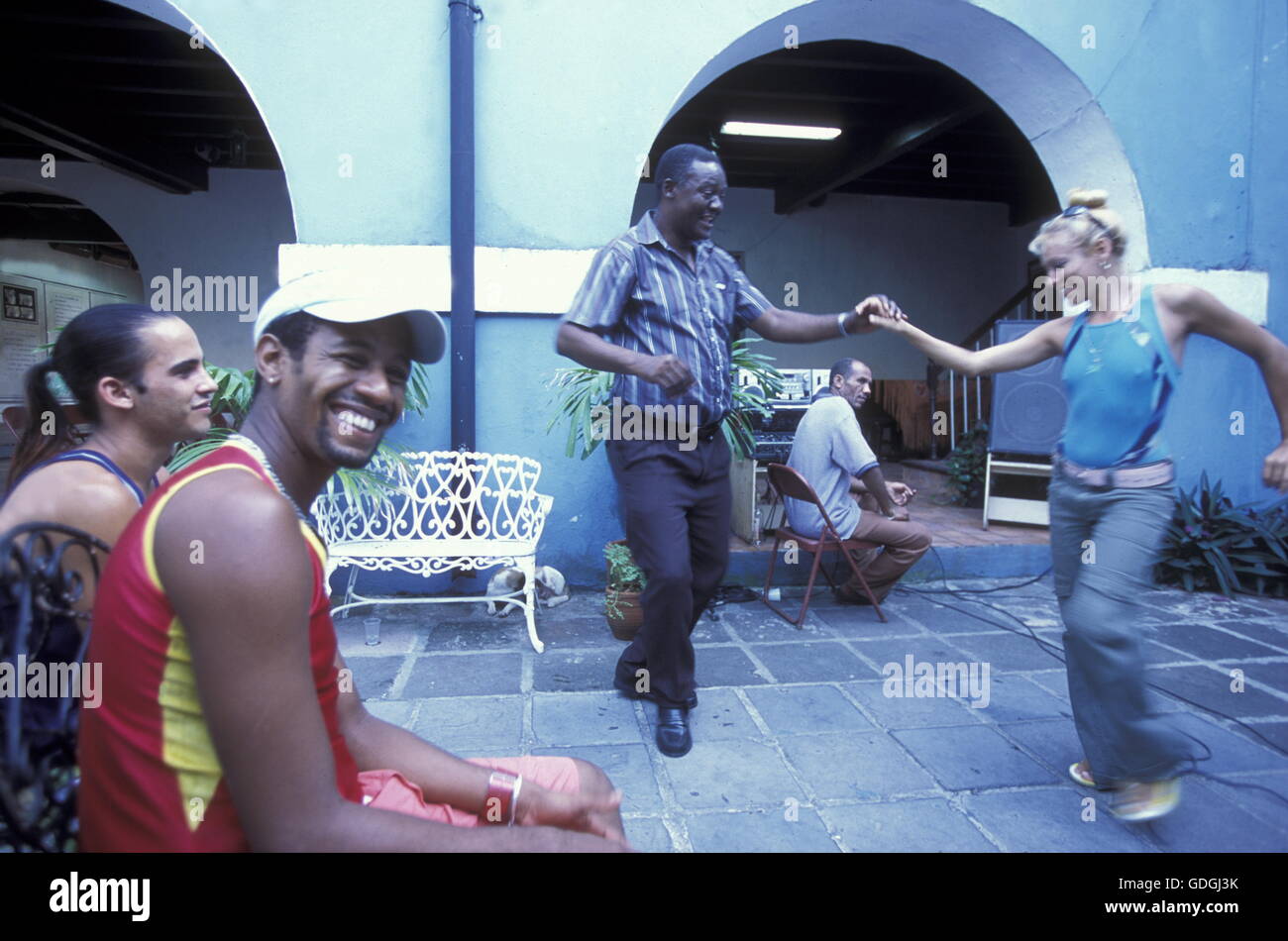 La casa del Musica dans la ville de Matanzas à Cuba dans la mer des Caraïbes. Banque D'Images