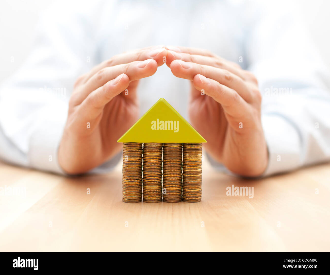 Concept d'assurance de biens Banque D'Images