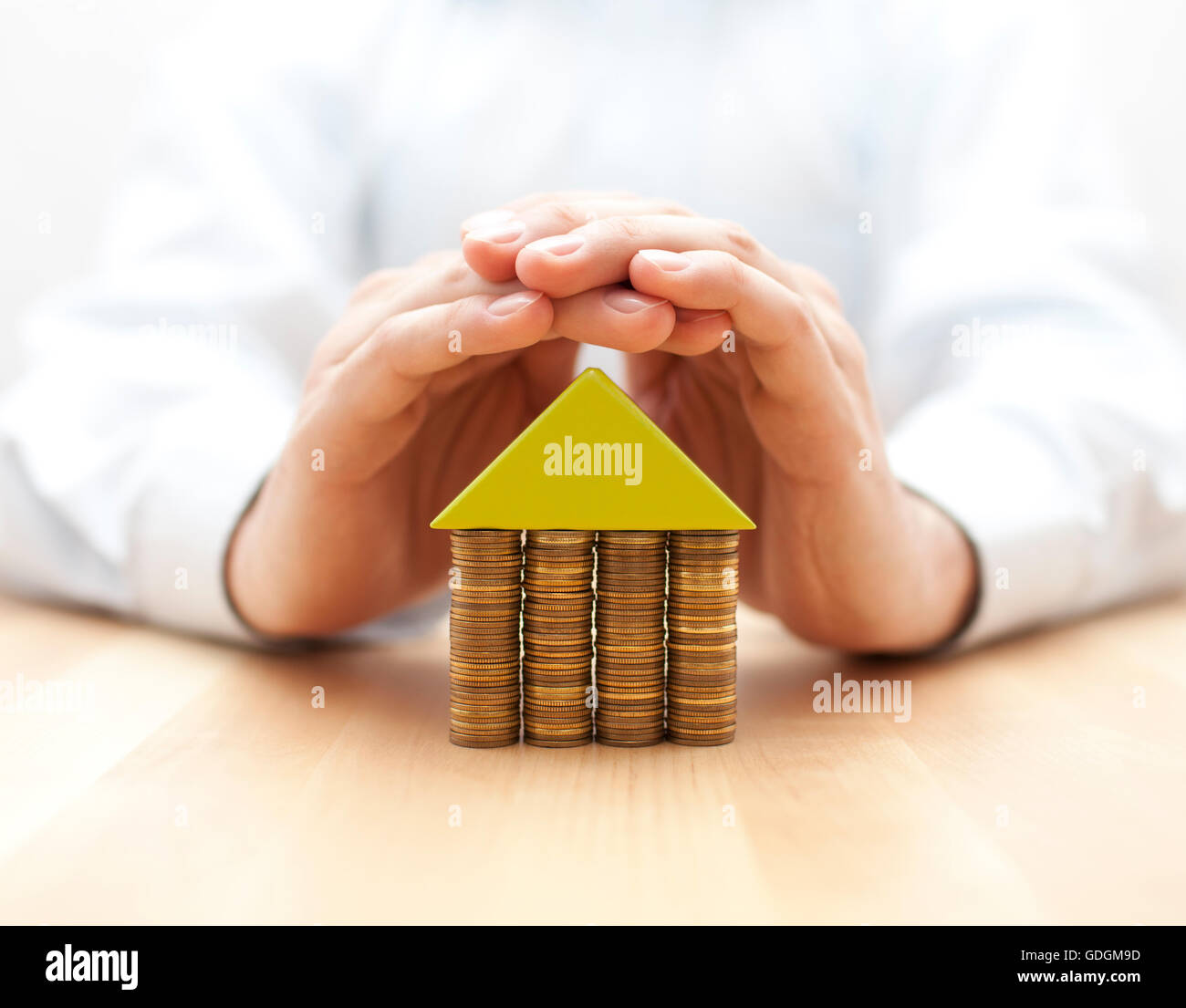 Concept d'assurance de biens Banque D'Images