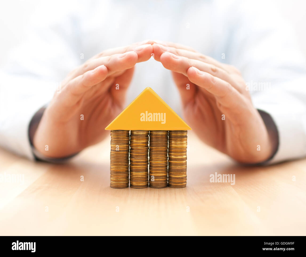 Concept d'assurance de biens Banque D'Images