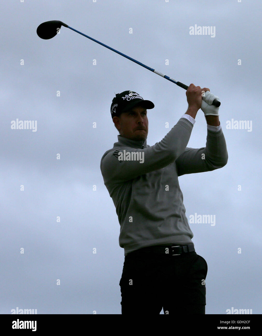 Henrik Stenson, suédois, débarque au cours de la troisième journée du Championnat d'Open 2016 au Royal Troon Golf Club, South Ayrshire. APPUYEZ SUR ASSOCIATION photo. Date de la photo: Samedi 16 juillet 2016. Voir PA Story GOLF Open. Le crédit photo devrait se lire comme suit : Peter Byrne/PA Wire. RESTRICTIONS : - aucune utilisation commerciale. Utilisation d'images fixes uniquement. Le logo Open Championship et un lien clair vers le site Web Open (TheOpen.com) à inclure dans la publication du site Web. Banque D'Images