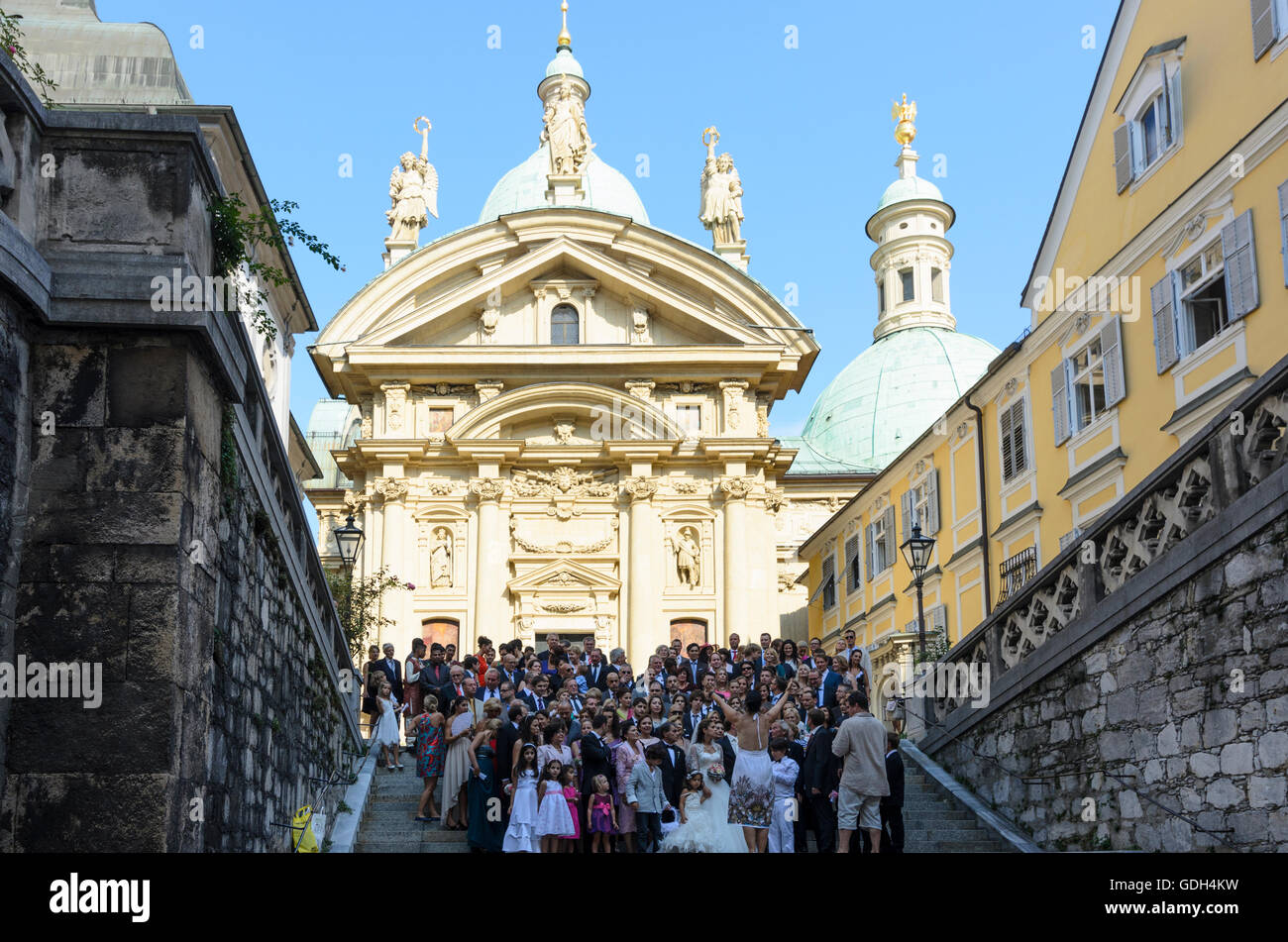Graz : mausolée en face d'église Katharinenkirche, mariage, fête d'Autriche, Styrie, Carinthie, Région Graz Banque D'Images