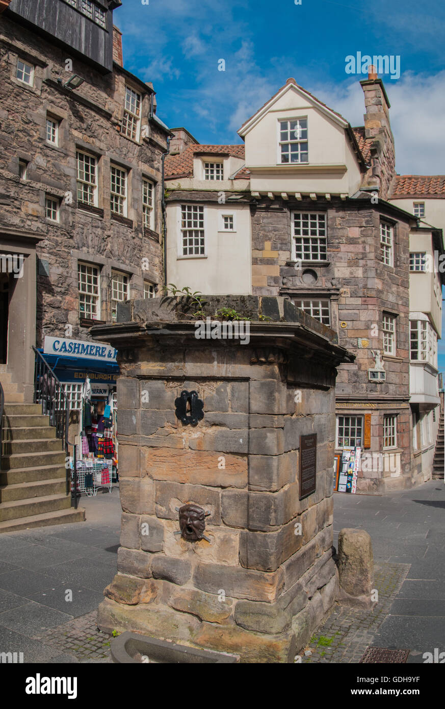 La maison de John Knox Royal Mile Edinburgh datant du xve siècle et l'Ecosse Banque D'Images