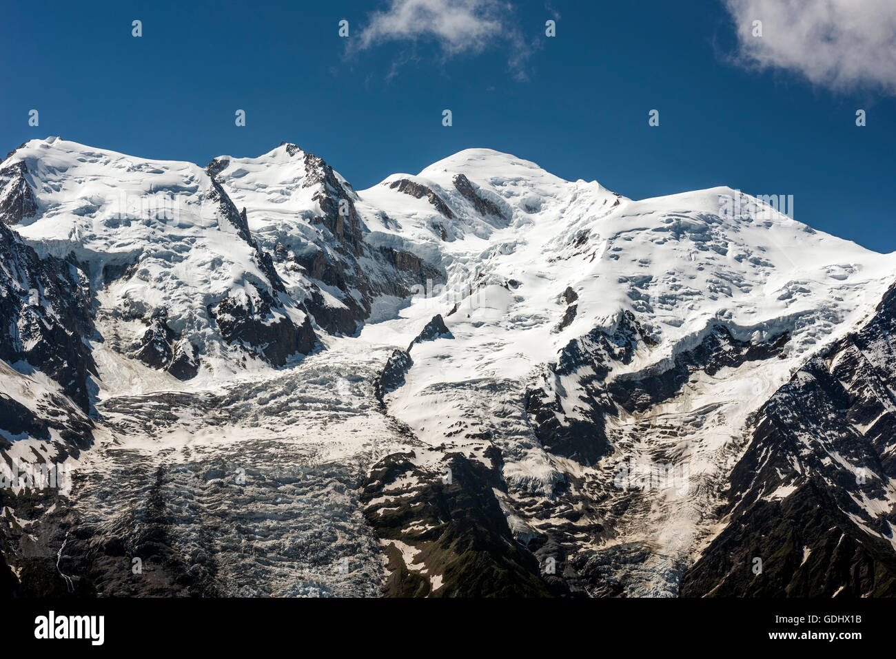 Massif du Mont Blanc Banque D'Images