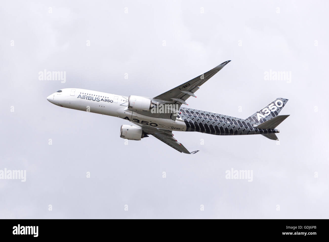 Airbus A350 au Farnborough Airshow 2016 Banque D'Images