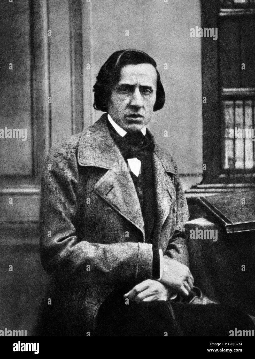 Chopin. Portrait du compositeur et pianiste polonais, Frédéric François Chopin (1810-1849), par Louis-Auguste Bisson, c.1849. Banque D'Images