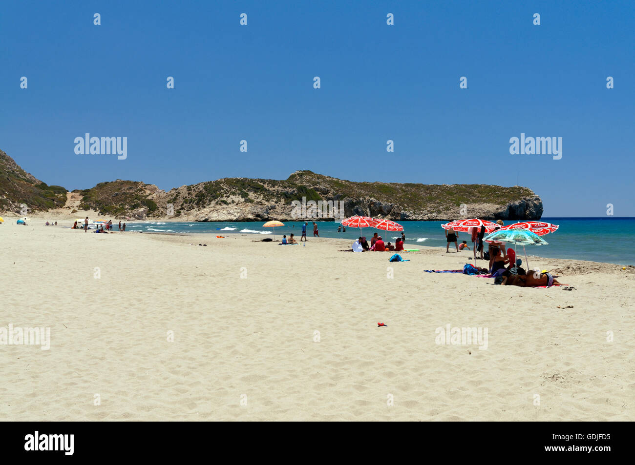 La plage de Patara, près de Kalkan, côte lycienne, près de Kas, Turquie, Asie. Banque D'Images