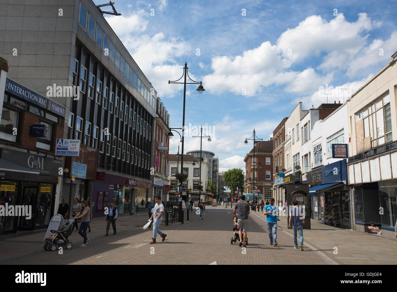 South Street, Romford, Essex, Angleterre, RU Banque D'Images
