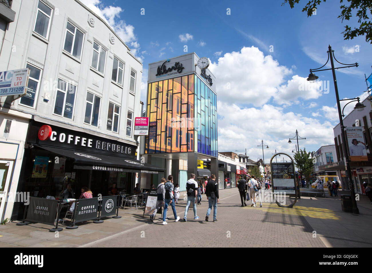 South Street, Romford, Essex, Angleterre, RU Banque D'Images