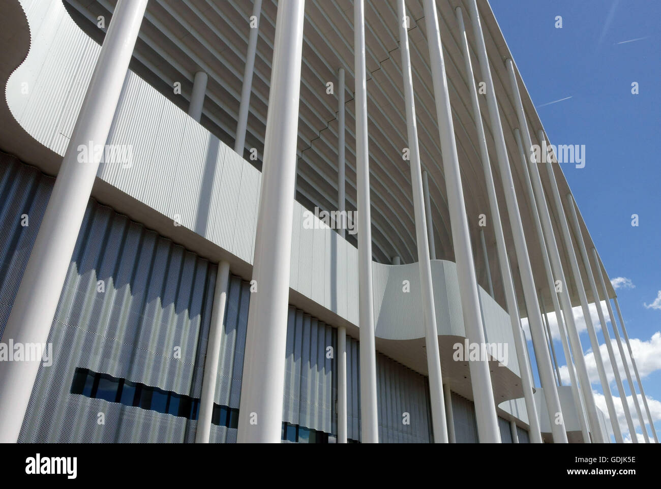 Stade Matmut Atlantique, Bordeaux, terrain du club de football Girondins de Bordeaux, France Banque D'Images