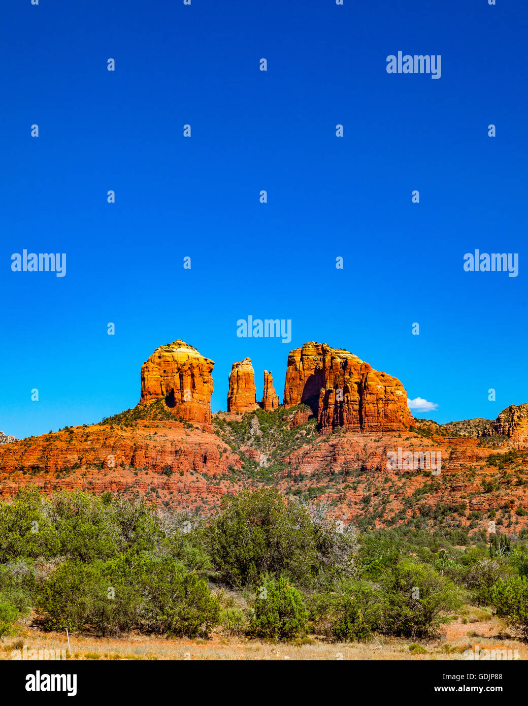 Les roches de la cathédrale en Arizona Sedona Banque D'Images
