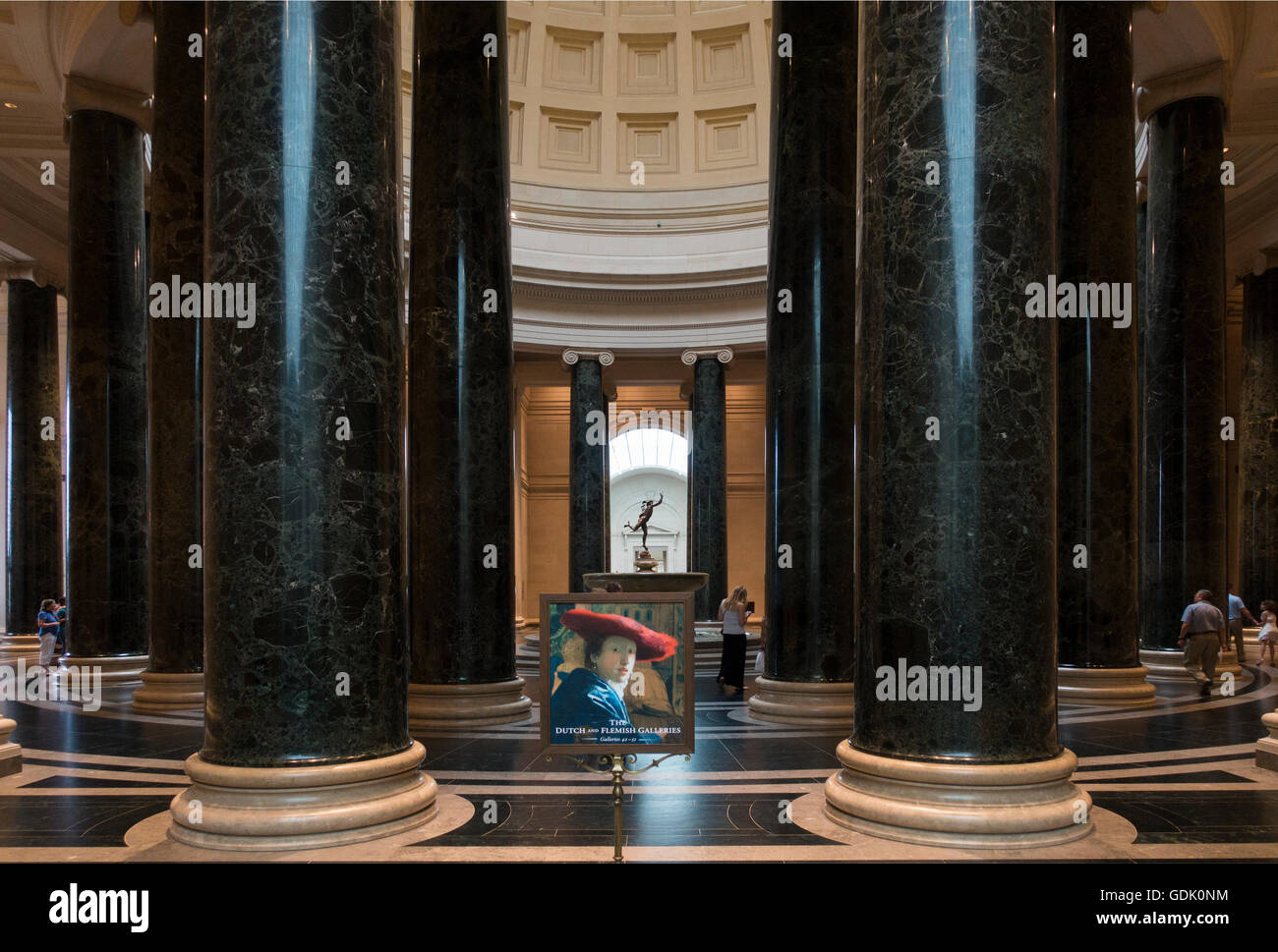 National Gallery of Art Washington DC aile ouest Banque D'Images