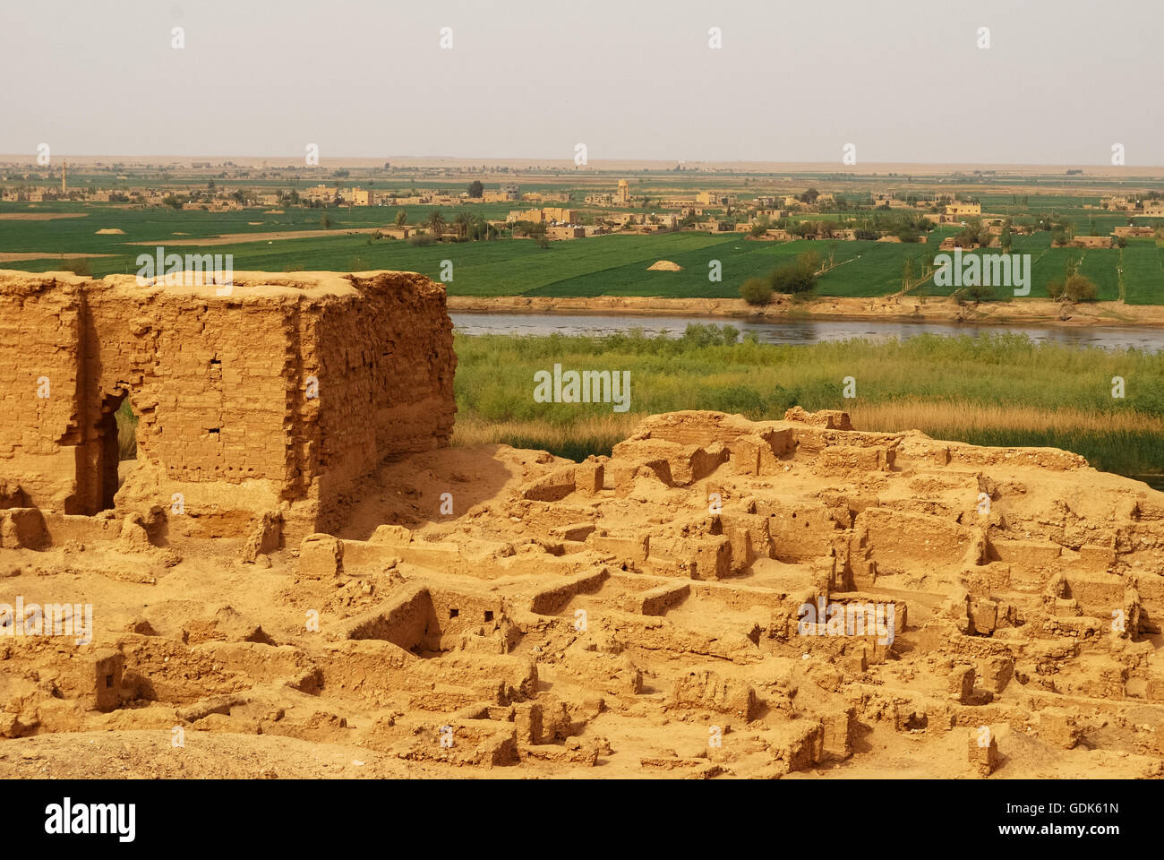 Dura-Europos site archéologique dans la vallée de l'Euphrate, en Syrie, au Moyen-Orient. Banque D'Images