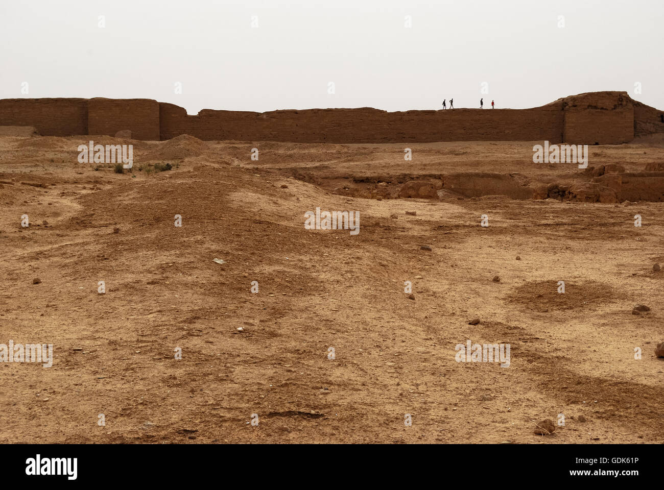 Dura-Europos site archéologique dans la vallée de l'Euphrate, en Syrie, au Moyen-Orient. Banque D'Images