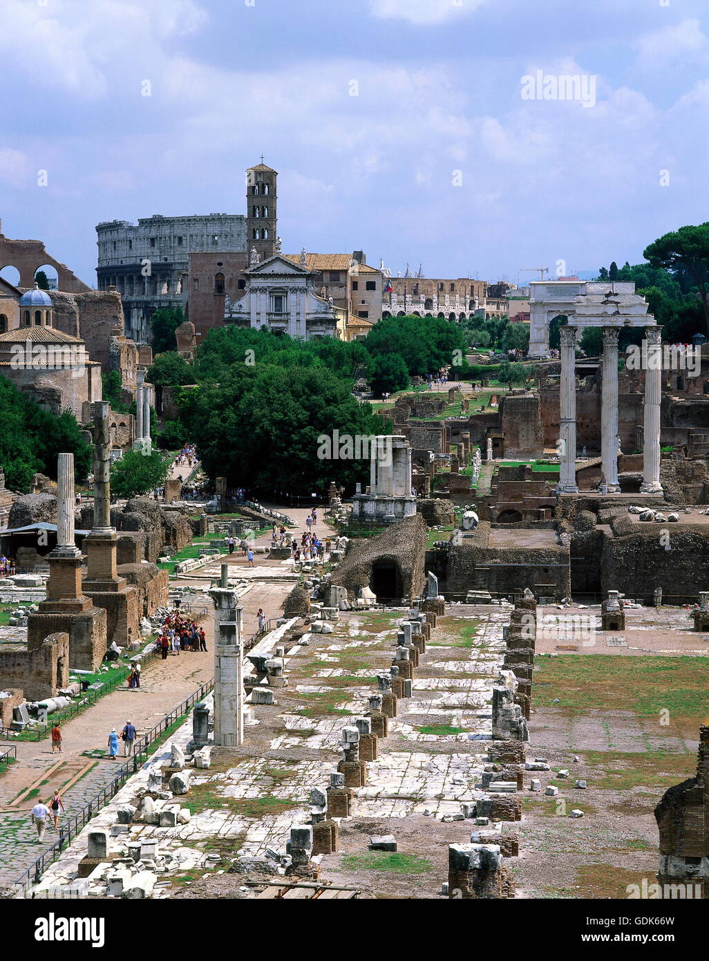 Forum Romanum, Rome Banque D'Images