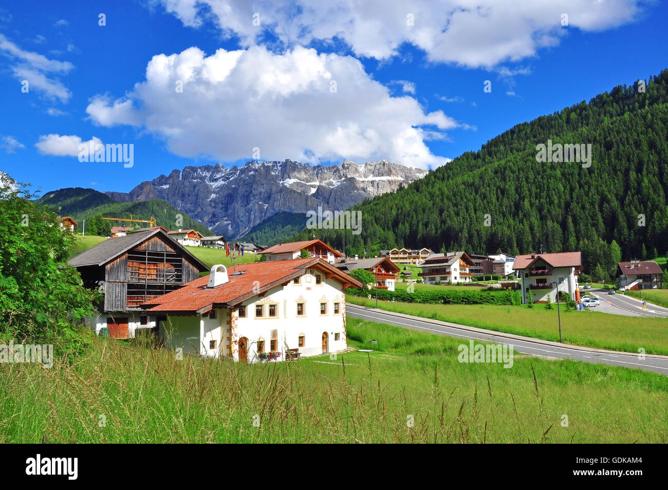 Paysage italien, Dolomites, Trentino Alto Banque D'Images