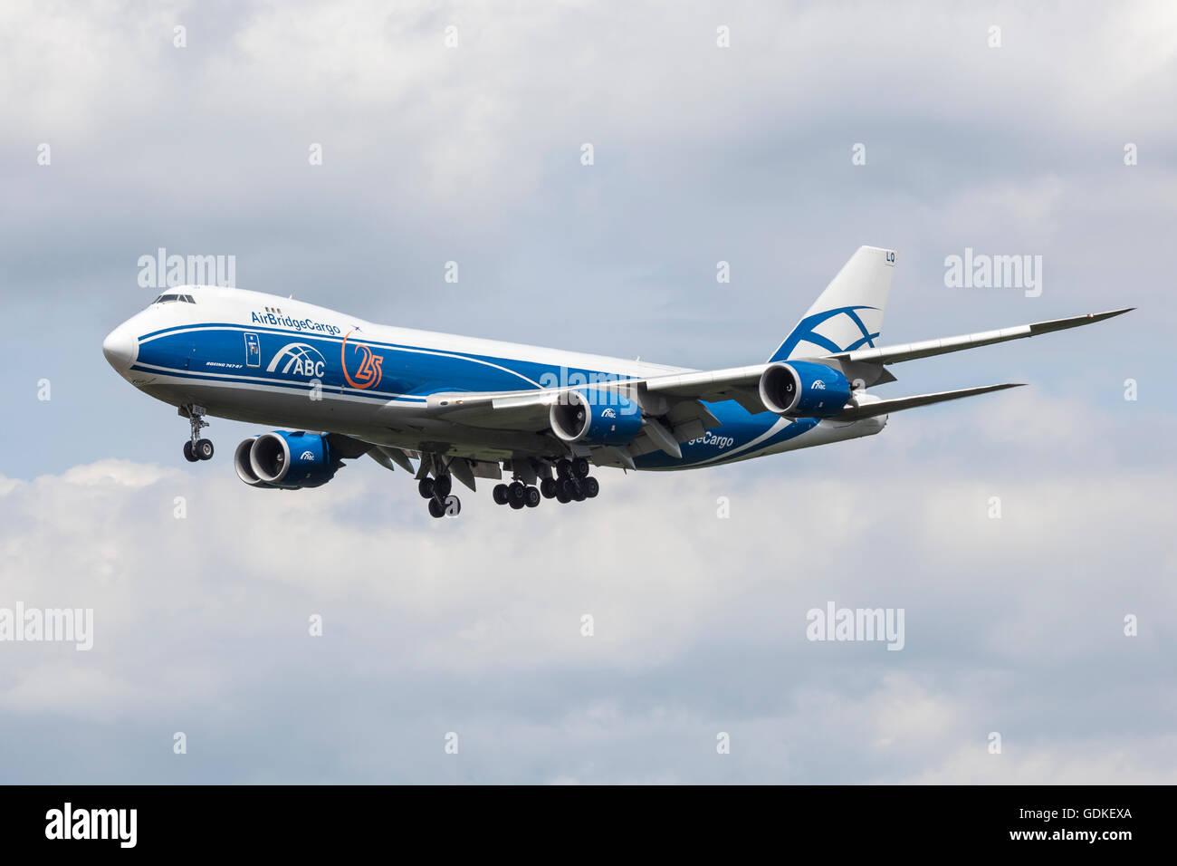 AirBridgeCargo Boeing 747-8F Banque D'Images