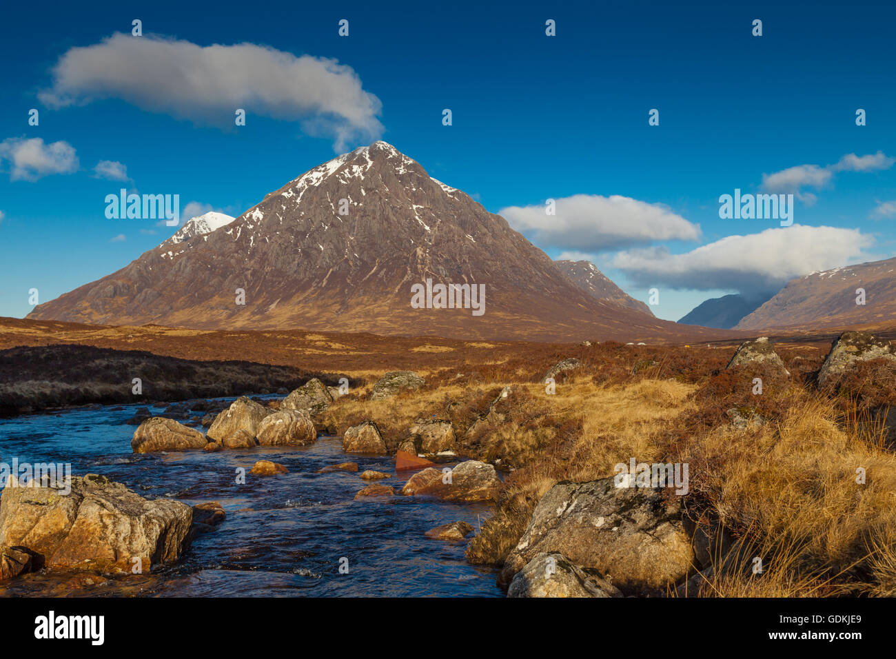 Buachaille Etive Mòr, est une montagne à la tête de Glen Etive dans les Highlands d'Ecosse. UK Banque D'Images