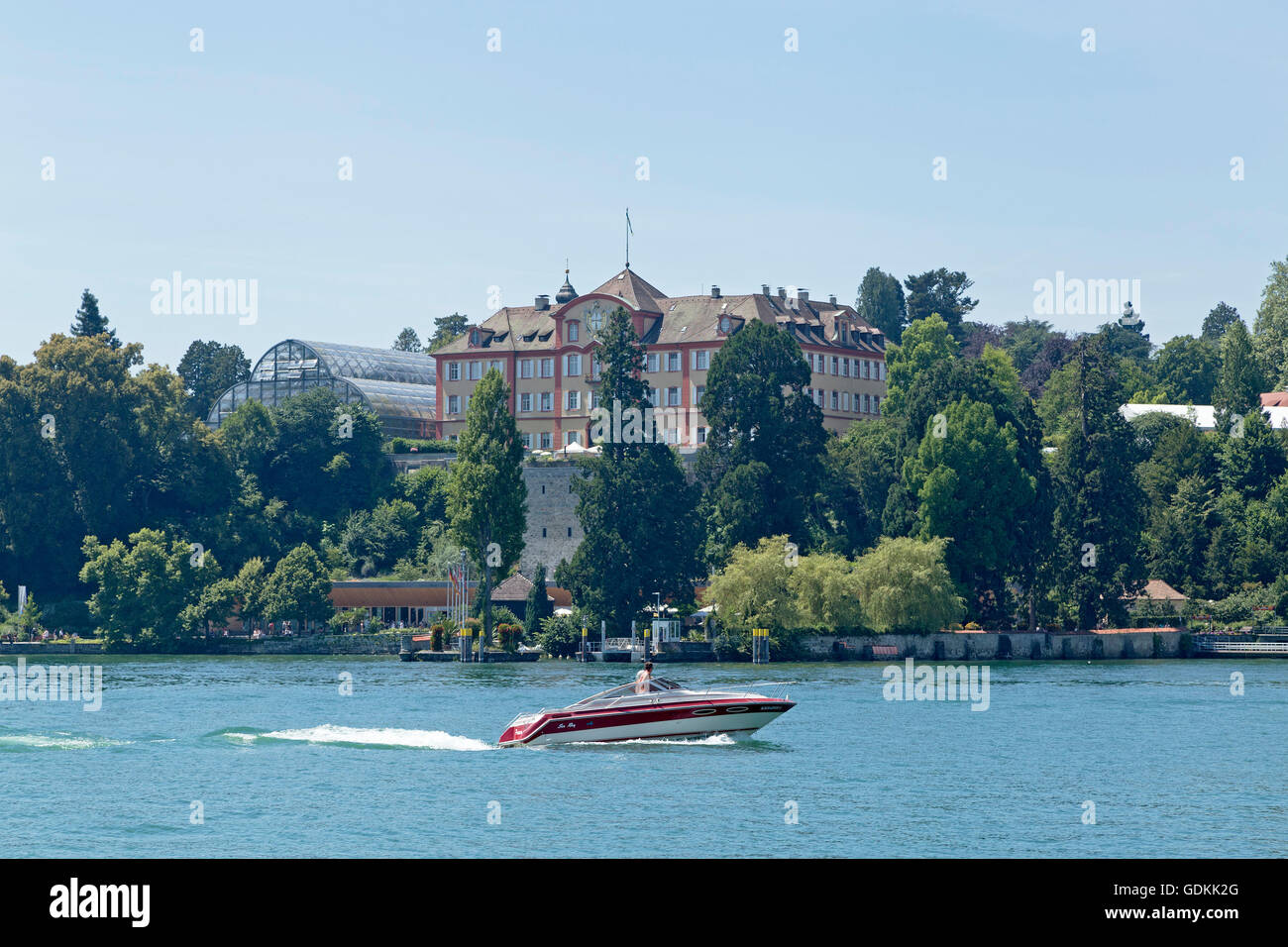 Palais baroque, île de Mainau, sur le lac de Constance, Bade-Wurtemberg, Allemagne Banque D'Images Palais baroque, île de Mainau, sur le lac de Constance, Bade-Wurtemberg, Allemagne Banque D'Images