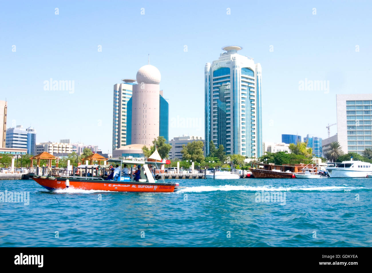 La crique de Dubaï, DUBAÏ, ÉMIRATS ARABES UNIS. Banque D'Images