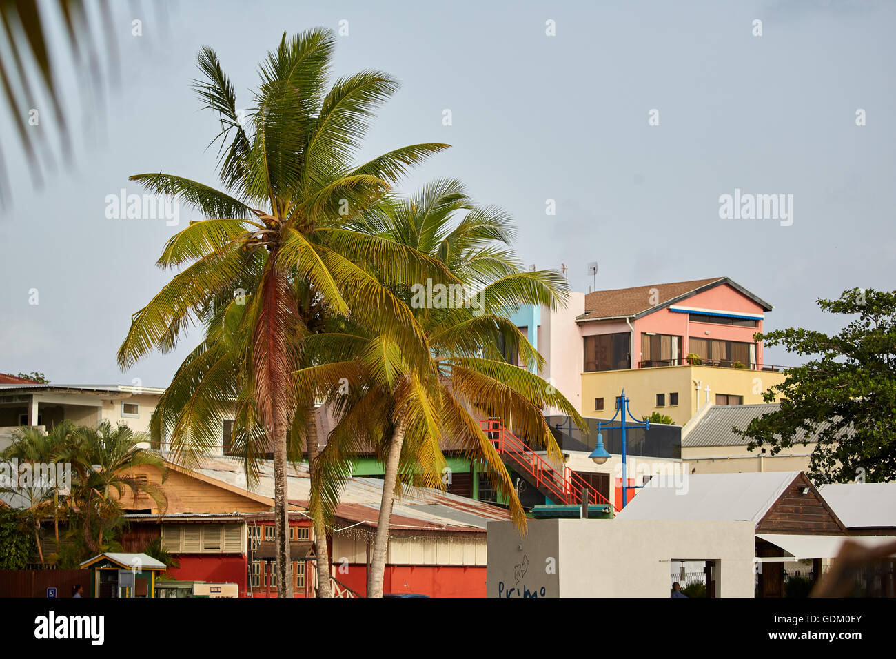 Les Petites Antilles La Barbade paroisse Saint Michael West indies capitale Bridgetown Saint Lawrence Gap ou l'écart des bars, Banque D'Images