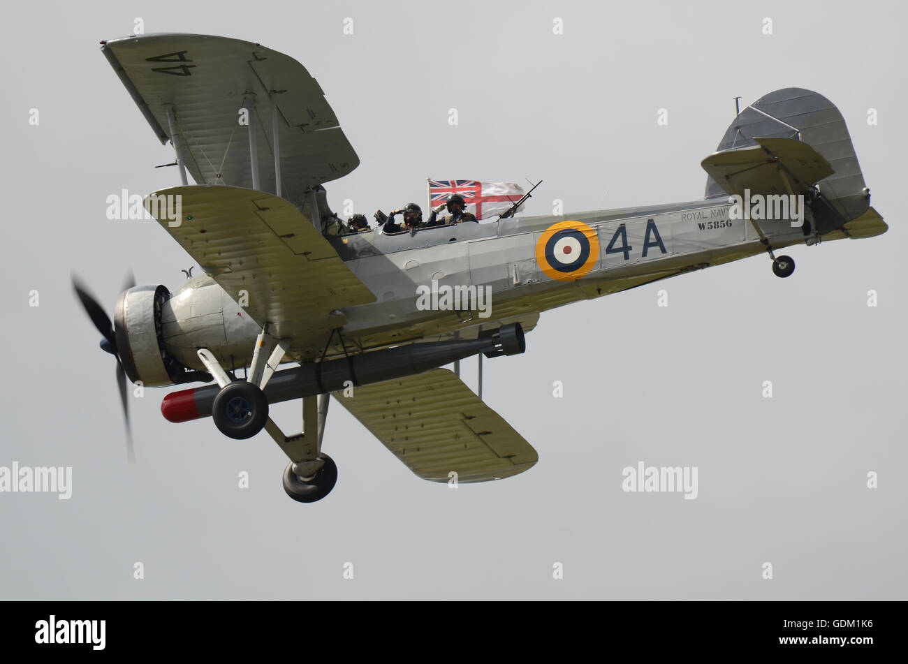 Le Fairey Swordfish était un biplan Bombardier-torpilleur/conçu par la Fairey Aviation Company pour la Fleet Air Arm (Royal Navy) Banque D'Images