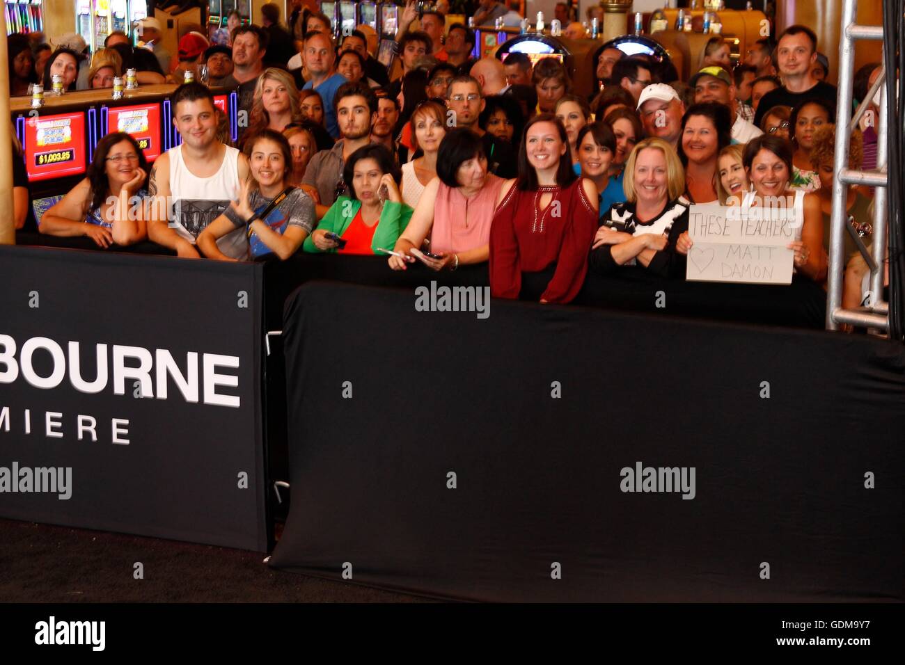 Las Vegas, NV, USA. 18 juillet, 2016. Arrivées à l'atmosphère pour Jason Bourne Premiere, Caesars Palace, Las Vegas, NV le 18 juillet 2016. Credit : James Atoa/Everett Collection/Alamy Live News Banque D'Images