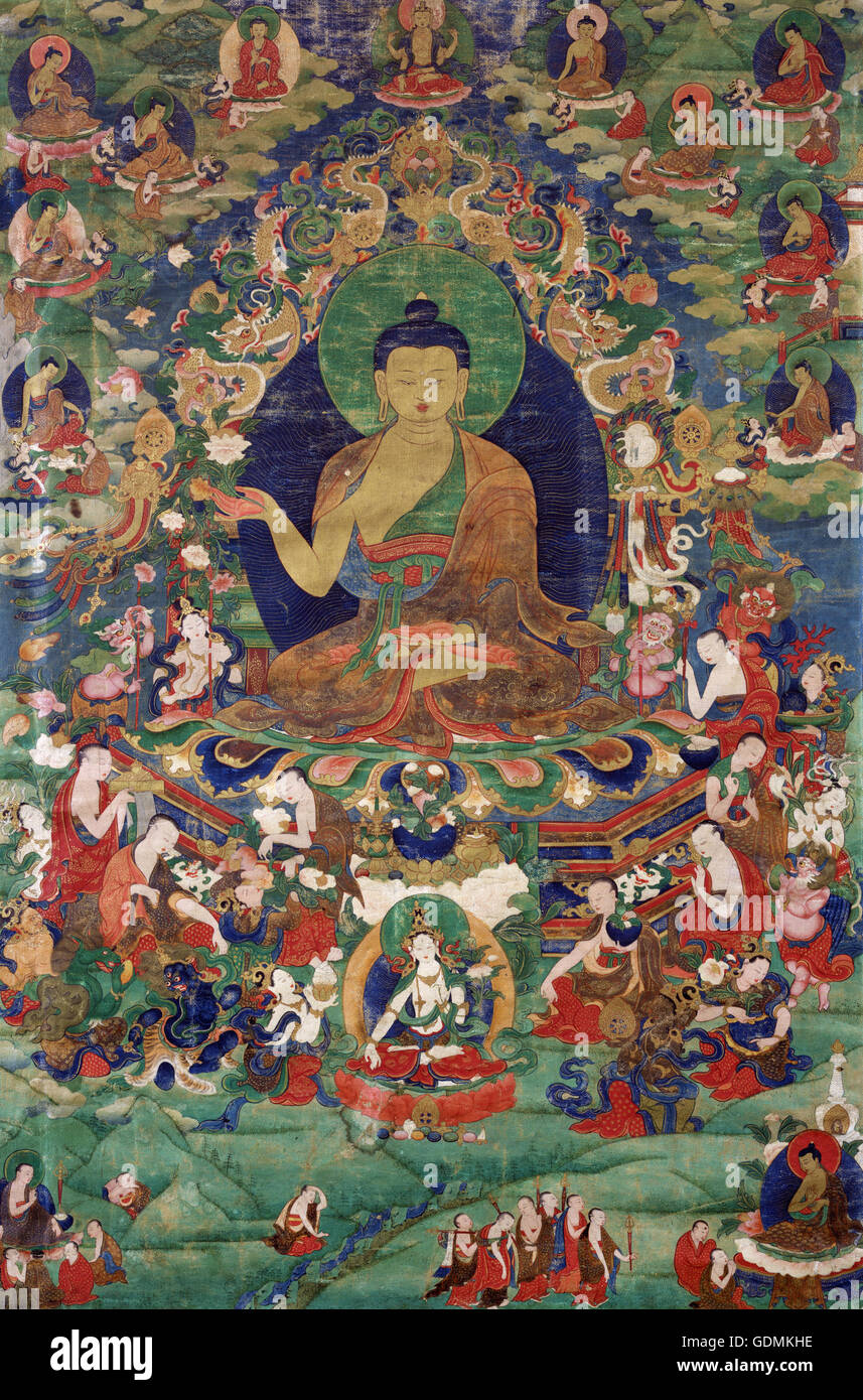 Le Bouddha Shakyamuni Banque D'Images