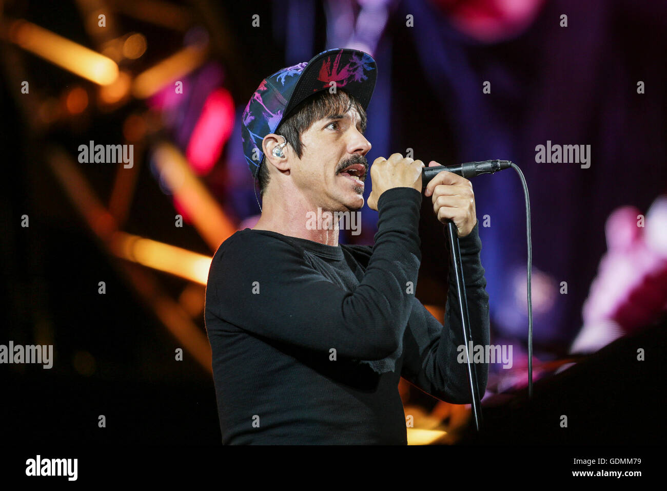 Red Hot Chili Peppers en prestation au Festival d'été de Québec, dans la ville de Québec, le samedi 16 juillet 2016. Banque D'Images