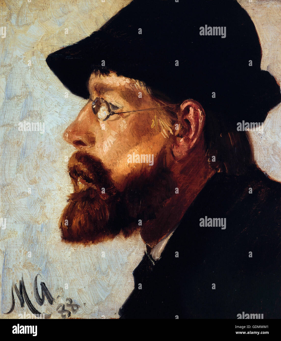 Michael Ancher - Nils Hansteen Banque D'Images