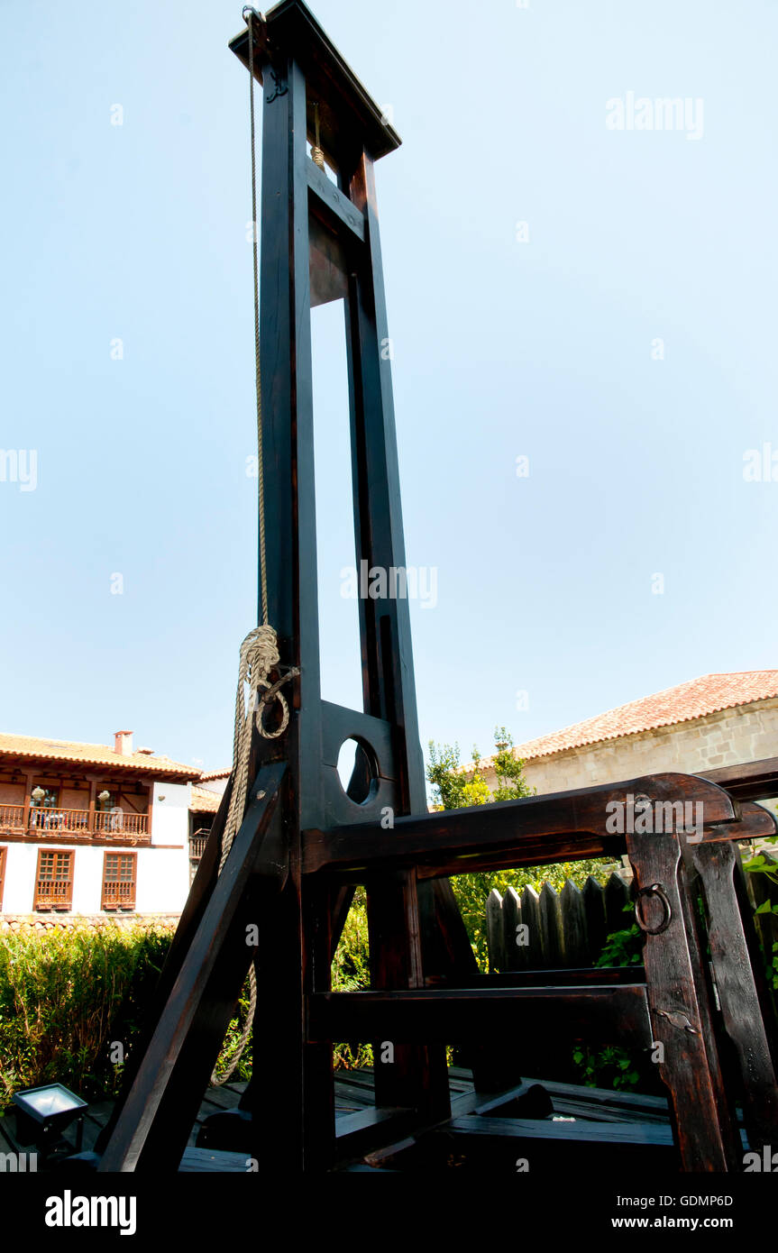 Guillotine française Banque D'Images