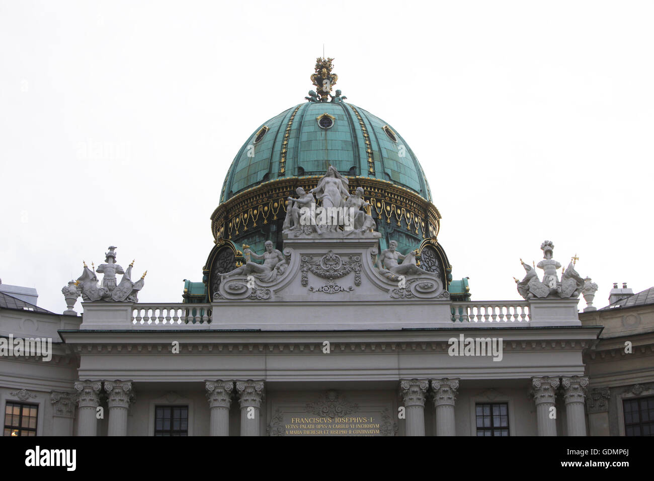 Vienne - Roof Top Sculpture à la Hofburg Banque D'Images