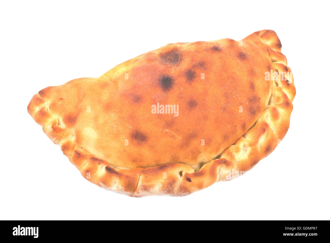 Cornish pasty traditionnels isolated on white Banque D'Images