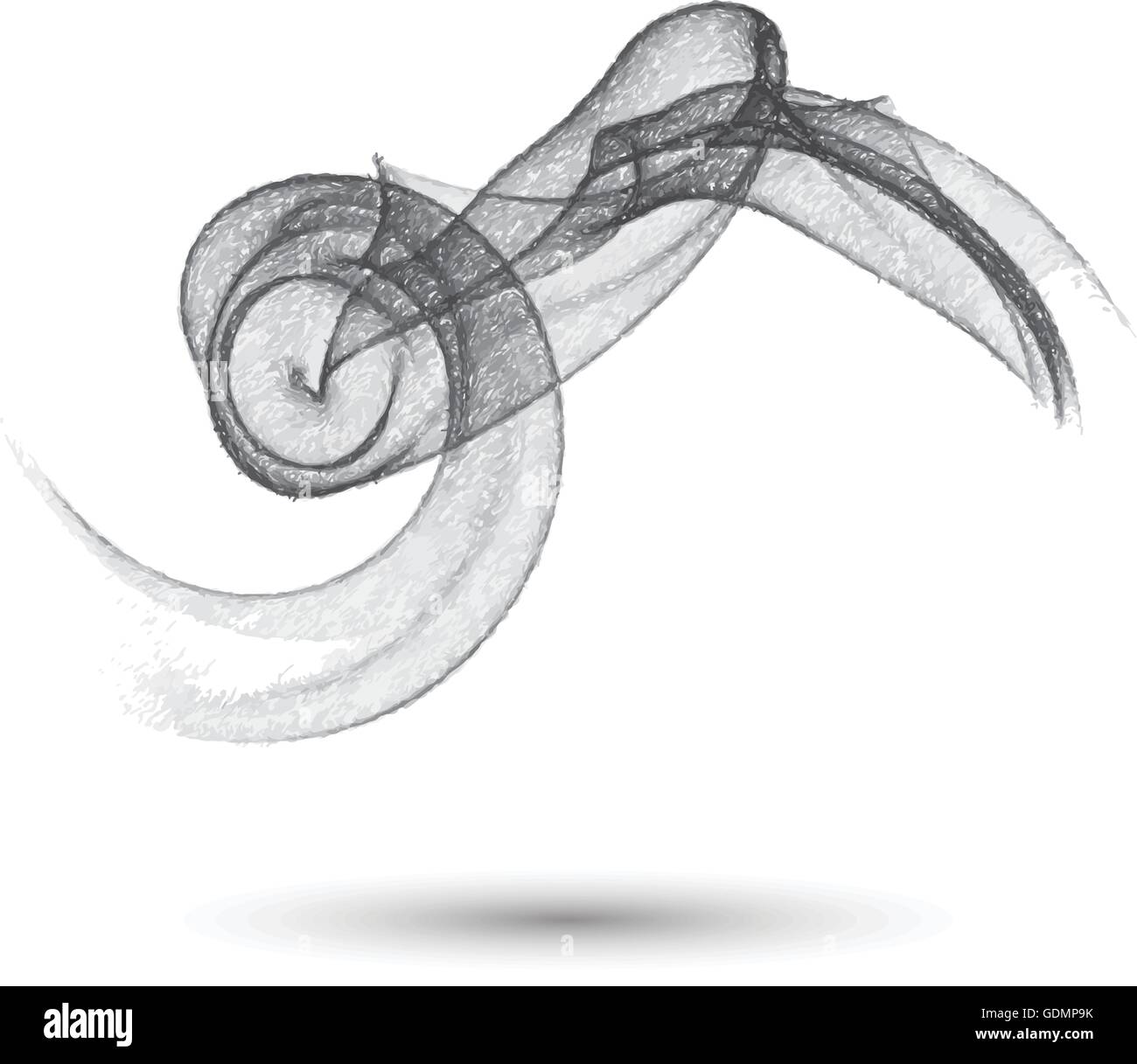 Abstract vector poire à fumée appelée illustration sur fond blanc avec copyspace. eps10 Illustration de Vecteur