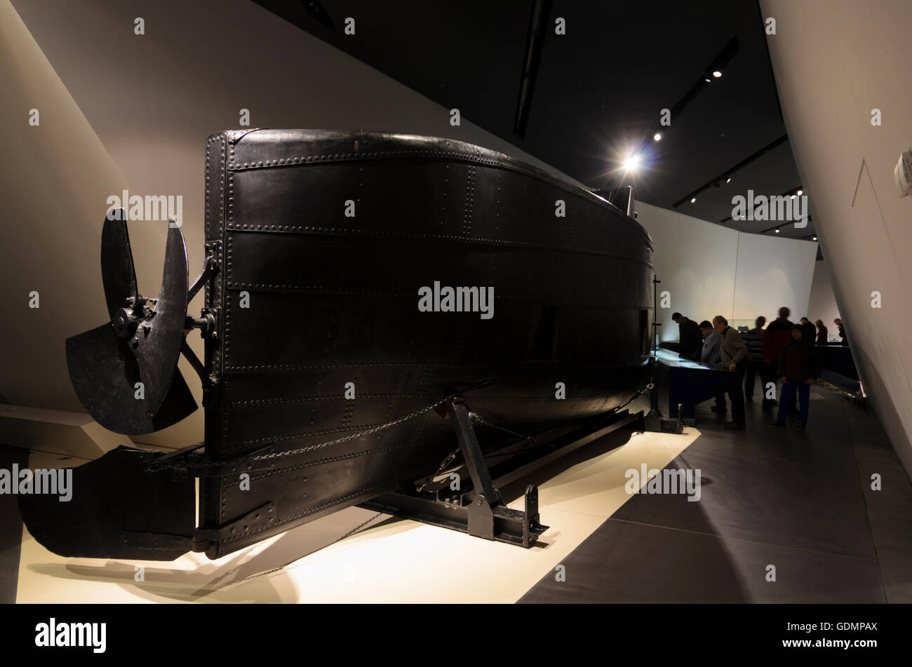 Dresde : Musée de l'histoire militaire de la Bundeswehr sous-marin : ' ' Brandtaucher, Allemagne, Sachsen, Texas, United States Banque D'Images