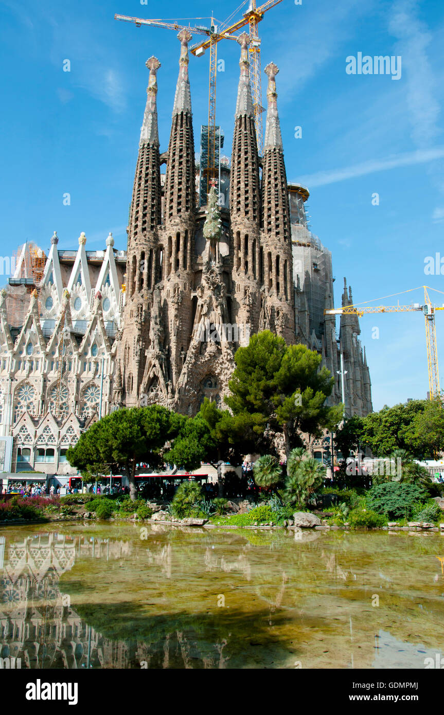 Sagrada Familia - Barcelone - Espagne Banque D'Images