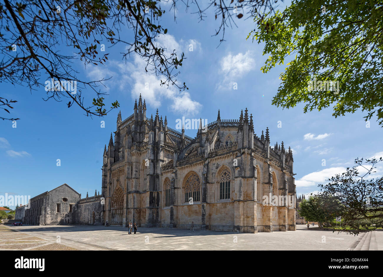 Monastère de Santa Maria da Vitoria, Site du patrimoine mondial de l'UNESCO, l'église du monastère de Batalha, Batalha, Batalha, Leiria Banque D'Images