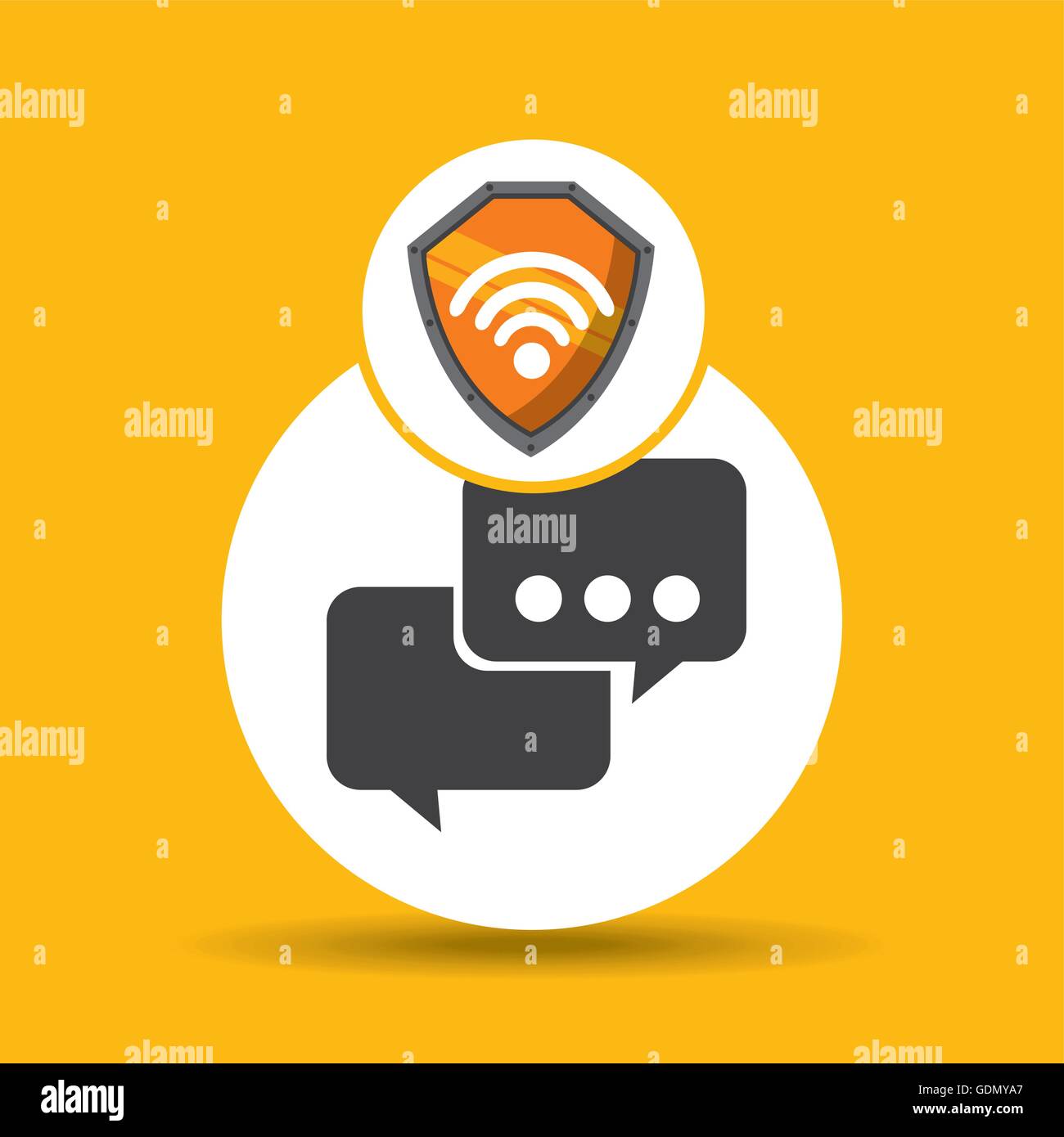 La technologie Wifi app Illustration de Vecteur