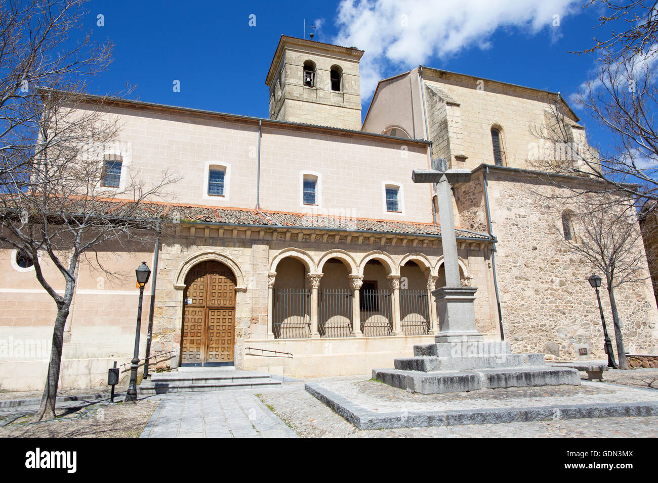 Segovia - Iglesia el Salvador église gothique. Banque D'Images