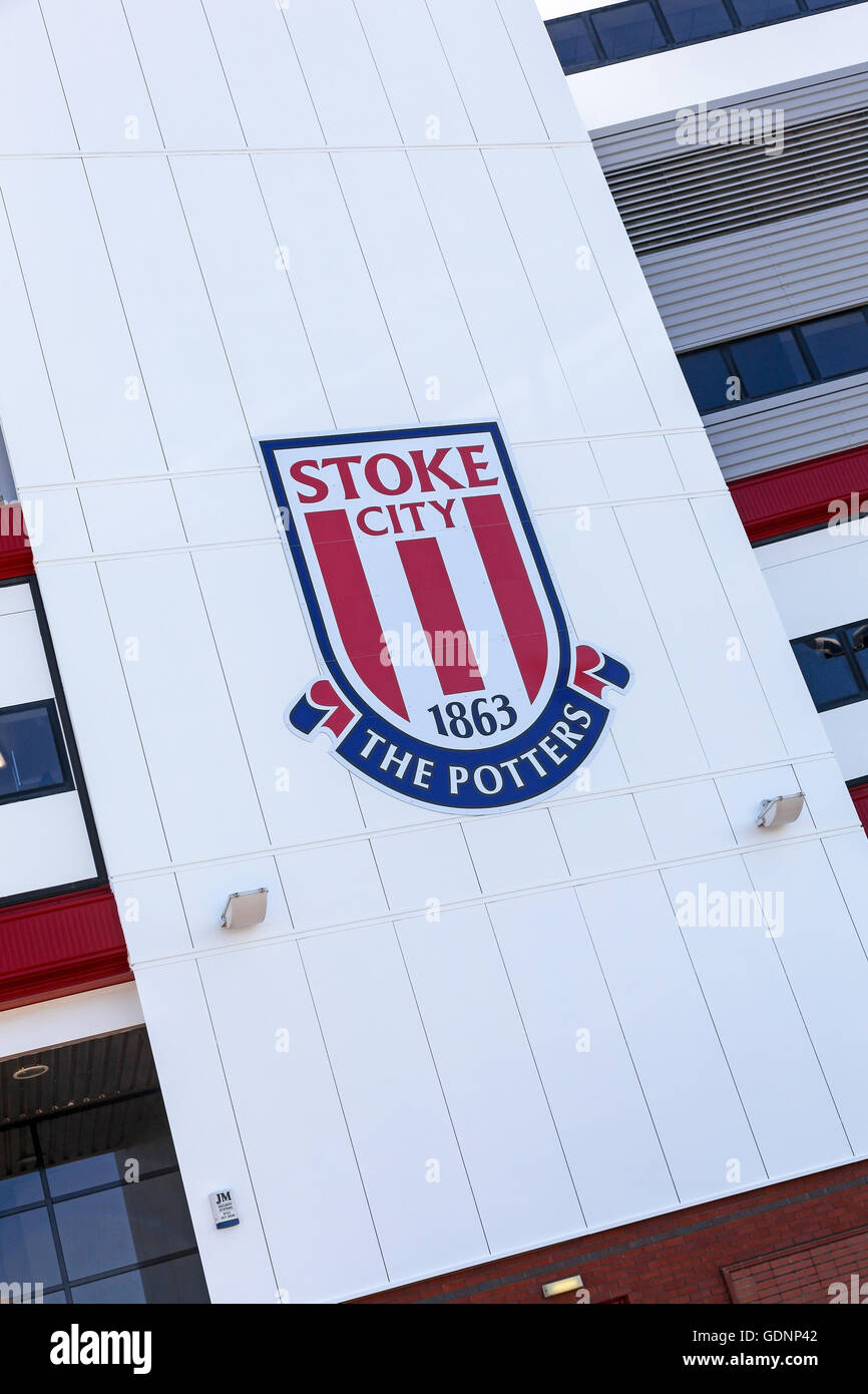 Le bet365 Stadium, terrain de l'ancien club de football de première division anglaise de Stoke City, Stoke-on-Trent, Staffordshire England UK Banque D'Images