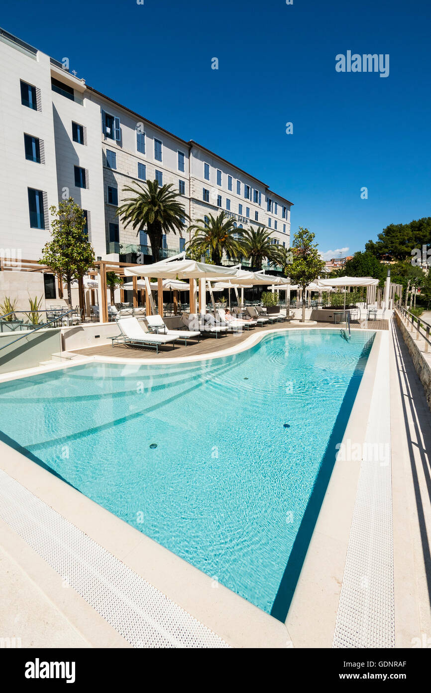 Hatzeov perivoj Hotel Park, 3, 21000 Split, Croatie Split, Croatie, la côte dalmate Banque D'Images