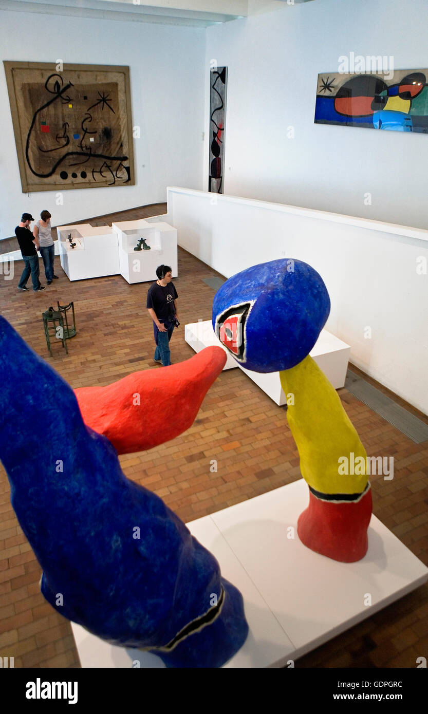 La fondation Joan Miro, Barcelone, Espagne Banque D'Images