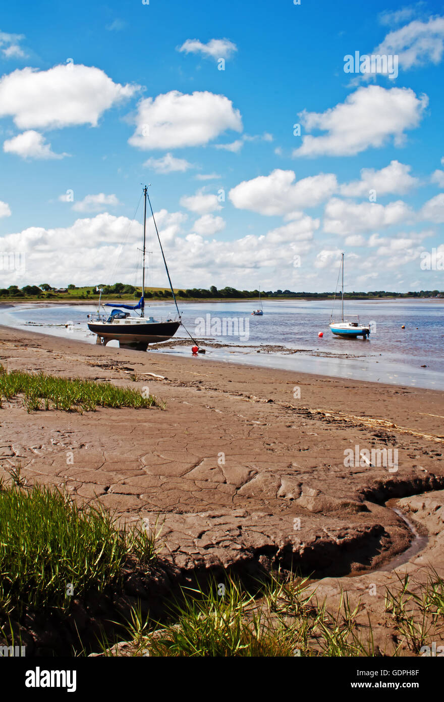 River Wyre portrait, à partir de la rive du ruisseau Wardleys Banque D'Images